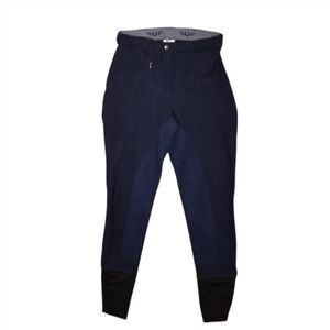 Tuff Rider Breeches Ribb Full Seat Navy Blue Equestrian Pants Horseback sz 30